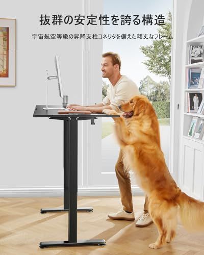 ErGear 電動 オフィスワークテーブル 昇降式デスク スタンディングデスク 幅140cm 耐荷重80kg 高さメモリー機能 上下自動昇降 静音 収納フック付き 机 作業机 テレワーク【幅140 x 奥行き70 x 高さ72-118cm】(ブラック)ma ErGear 電動 オフィスワークテーブル 昇降式デスク スタンディングデスク 幅140cm 耐荷重80kg 高さメモリー機能 上下自動昇降 静音 収納フック付き 机 作業机 テレワーク【幅140 x 奥行き70 x 高さ72-118cm】(ブラック)ma