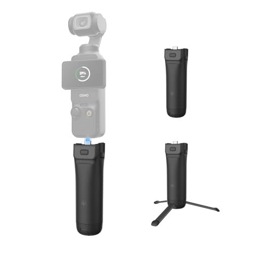 PGYTECH Osmo Pocket 3 / 4用 バッテリーハンドル DJIオズモポケット対応 4900mAhバッテリー Type-C 三脚内蔵 卓上三脚 長時間撮影Y bcccdb2d