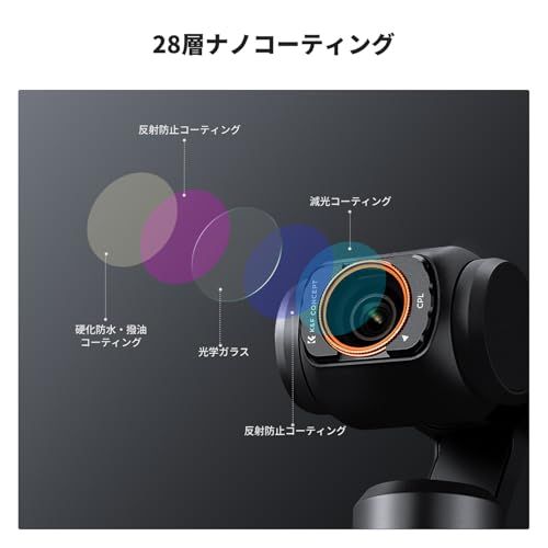 K&F CONCEPT FSD01 Pocket 3/4用 レンズフィルターセット (CPL+1/4ブラックミスト+ND2-32+広角レンズ) cplフィルター ブラックミストフィルター 可変ND 磁気着脱式 装着便利 AGC光学ガラス 28 76571a45 K&F CONCEPT FSD01 Pocket 3/4用 レンズフィルターセット (CPL+1/4ブラックミスト+ND2-32+広角レンズ) cplフィルター ブラックミストフィルター 可変ND 磁気着脱式 装着便利 AGC光学ガラス 28 76571a45