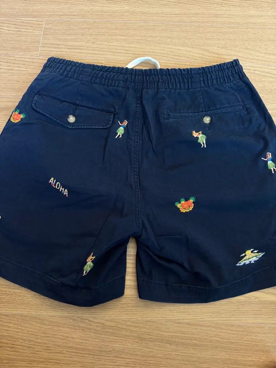 ポロラルフローレン アロハ 刺繍 ハーフパンツ S