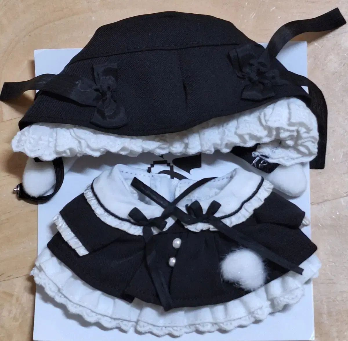 WOOBLE フラッシュ ブラック 10cm ぬいぐるみ服