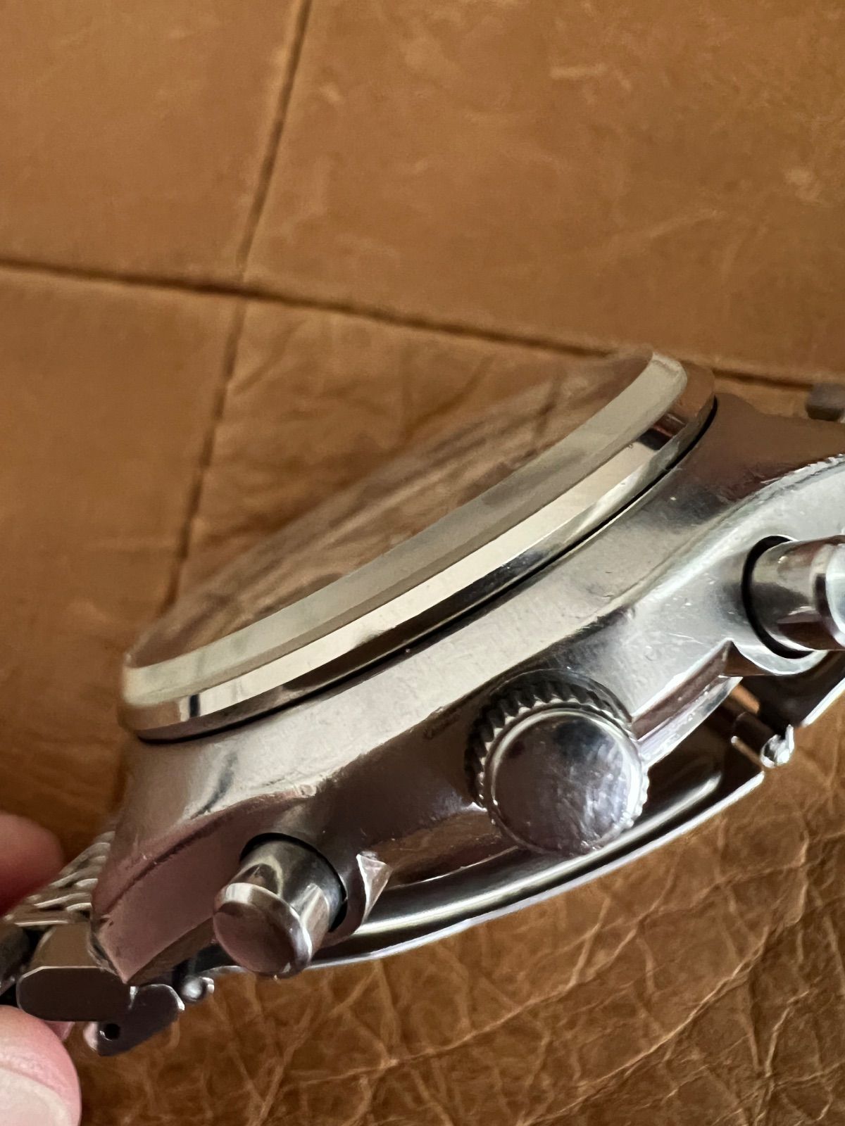 OH済み！美品☆セイコー SEIKO☆ベビーパンダ☆クロノグラフ☆6138 