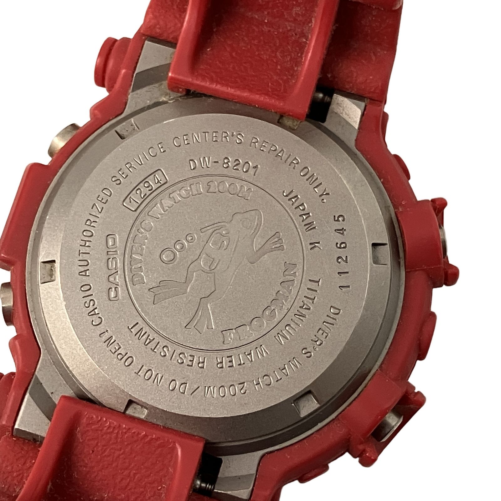 CASIO カシオ G-SHOCK ジーショック DW-8201 フロッグマン 赤蛙 不動