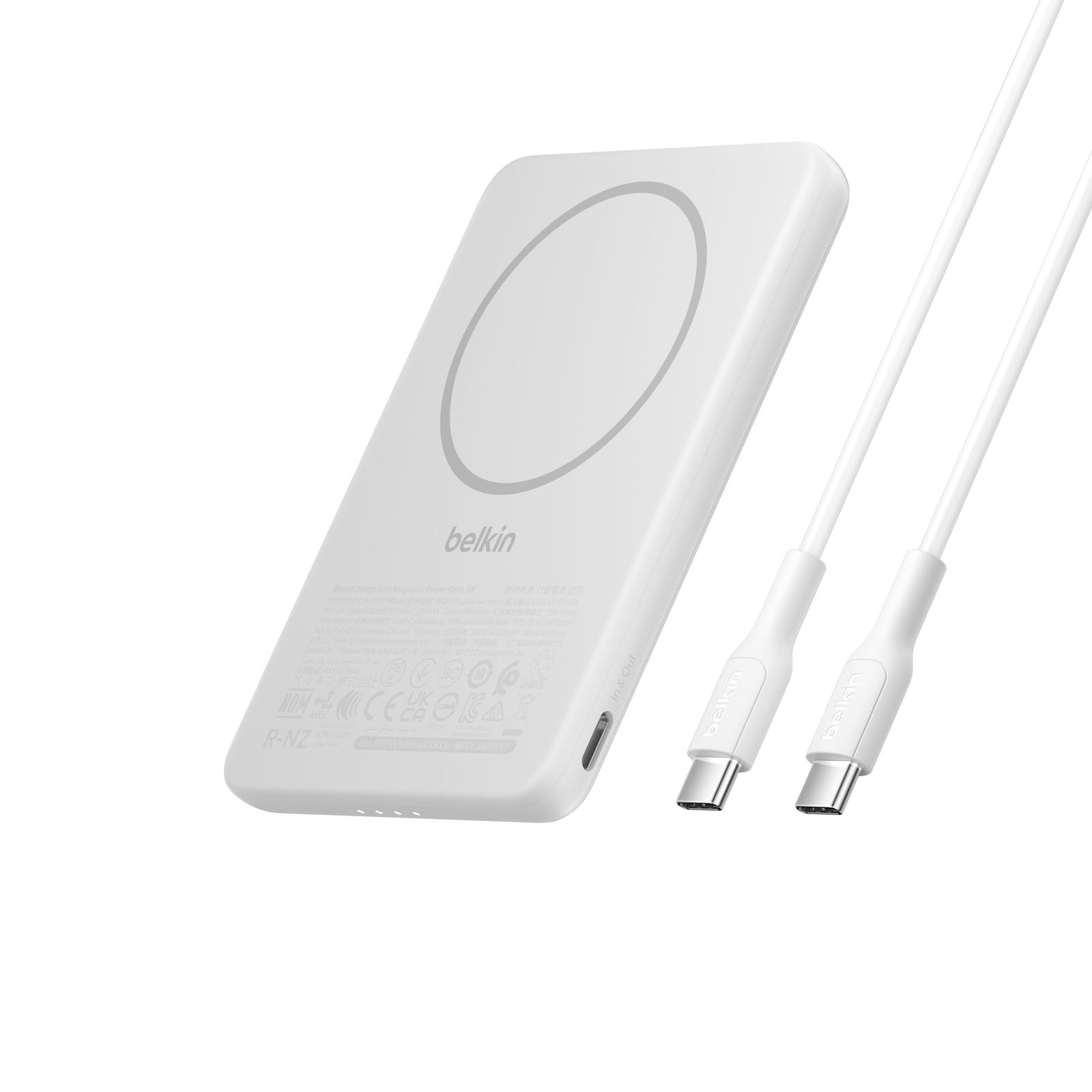 Belkin BoostCharge Magnetic Power 5000mAh スリムモデル 3C対応CCC MagSafe対応 高速充電対応 PPS対応 iPhone&Androidスマホ対応 PSE認証 軽量&コンパクト 機内持込可能 647e737b