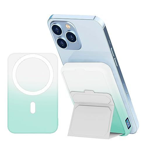 LUCKYDUO 10000mAh 大容量 マグネット式 ワイヤレス Mag-safe 折りたたみ式 スタンド【15Wワイヤレス/PD22.5Ｗ出力】 3台同時充電 PSE認証済み iPhone 15 / 14 / 13 / 12シリーズ対応 1223c0f8