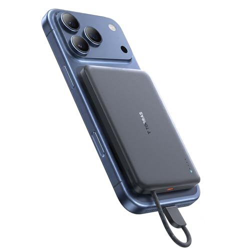 TORRAS MiniMag ケーブル付き 夏用 モバ充 コガタ 機内持ち込み可 10000mAh 大容量 22.5W 急速充電 低温管理 PSE認証済みiPhone 17 Galaxy S26 Ultra (グレー)as 9e6e0005