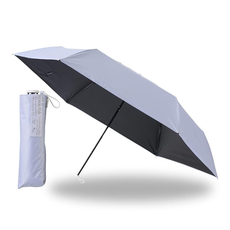 本物保証，新品 【新品】 [ムーンバット]FLOATUS(フロータス) 日傘 折りたたみ傘 超撥水 遮熱 遮光 UV 耐風 最高等級5級撥水 晴雨兼用 親骨54cm 30303 ライトグレー 1 ファッション雑貨