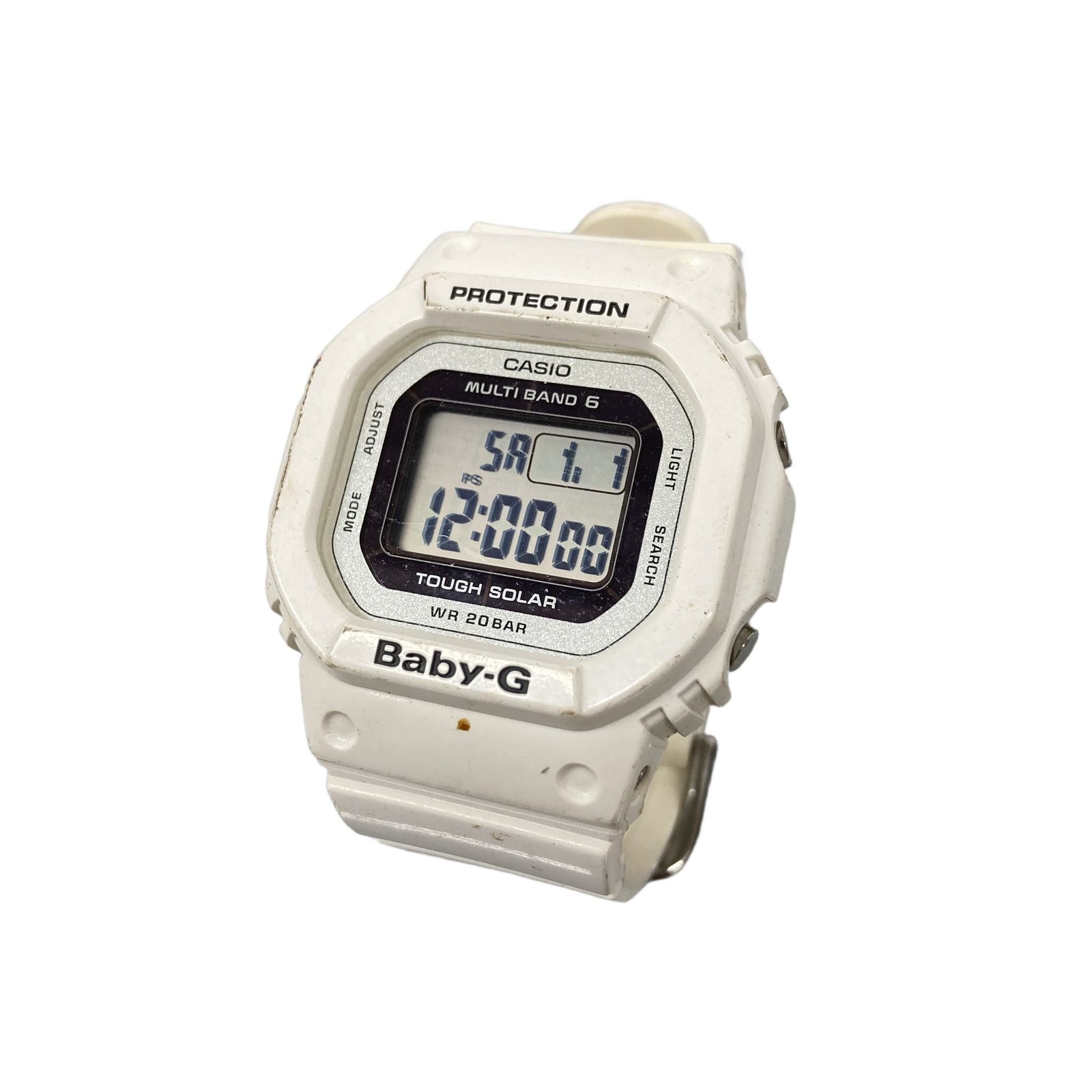 CASIO BGD-5000 ベビーG 角型 電波ソーラー 40mm 樹脂製 腕時計 ジャンク T11155287