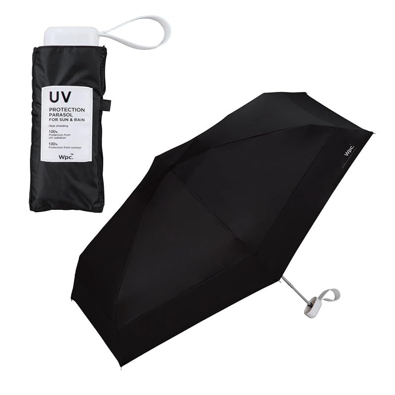 【新品】 【2026】Wpc. 日傘 遮光切り継ぎタイニー ブラック ≪遮熱/遮光率100%/UVカット率100%/UPF50＋/晴雨兼用≫ 折りたたみ傘 軽量 おしゃれ 可愛い 通勤 通学 レディース 女性 801-13134-102