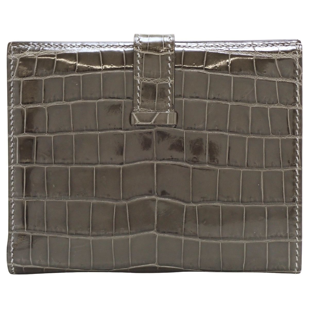 HERMES(エルメス) ベアンコンパクト グラファイト グレー ニロティカス クロコダイル パラジウム金具 シルバー金具 □I刻印 コンパクトウォレット 2つ折り 二つ折り 財布 小物 メンズ 40802192554【中古】【アラモード】 HERMES(エルメス) ベアンコンパクト グラファイト グレー ニロティカス クロコダイル パラジウム金具 シルバー金具 □I刻印 コンパクトウォレット 2つ折り 二つ折り 財布 小物 メンズ 40802192554【中古】【アラモード】