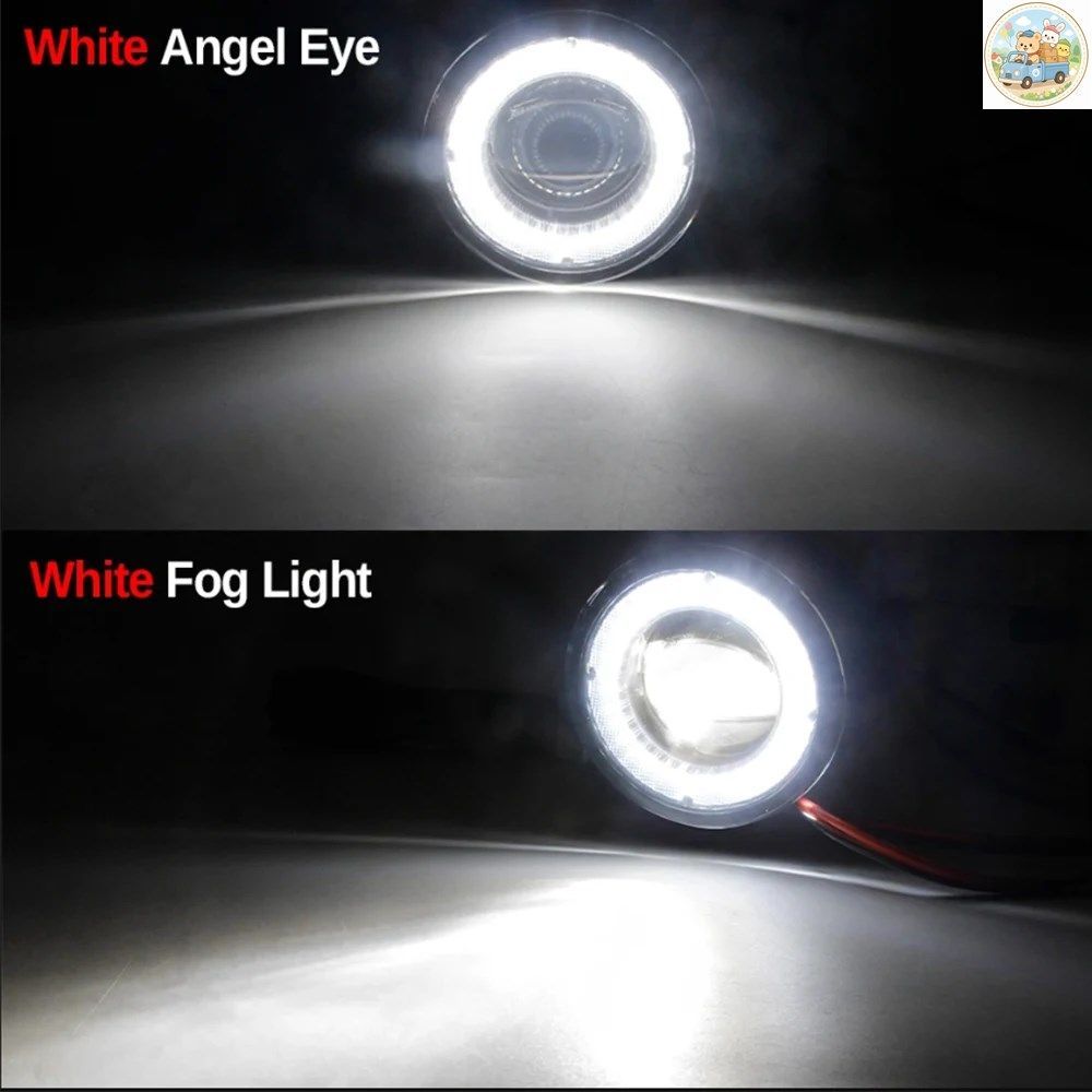 車用 30W エンジェルアイ LED フォグランプ DRL デイタイムランニングランプ H11 トヨタ カムリ 2007 - 15