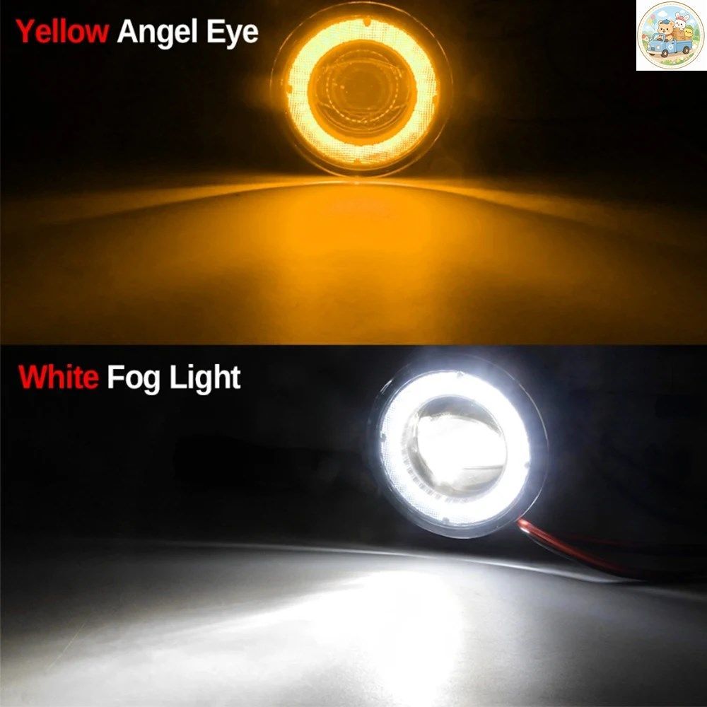 車用 30W エンジェルアイ LED フォグランプ DRL デイタイムランニングランプ H11 トヨタ カムリ 2007 - 15