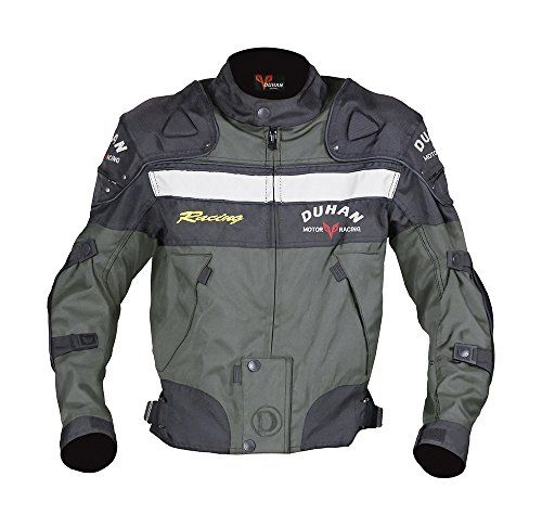 ドゥーハン(Duhan) バイクジャケット プロテクター付 ライディングジャケット XL モスグリーンオールシーズン 春夏秋冬用 905406t aa4a04e0