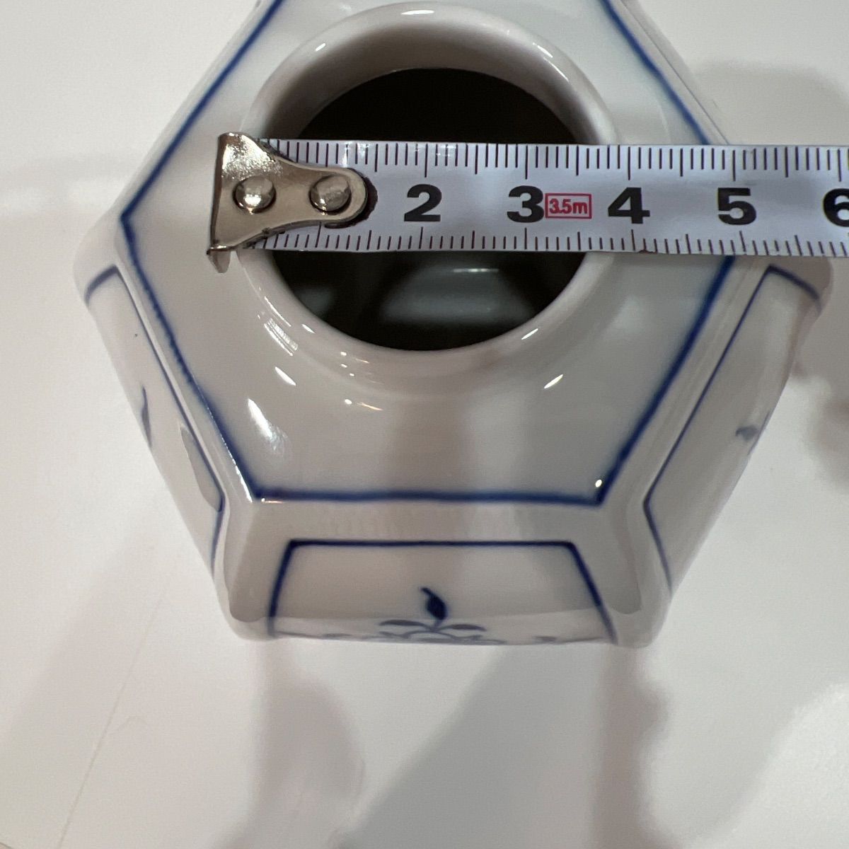 希少マイセン Meissenブルーオニオン 六角形蓋付き ティーキャディー