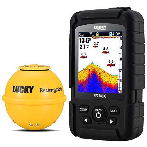 【正規代理店】LUCKYLAKER 魚群探知機 防水 ワイヤレス 魚探 投げ釣り ワカサギ バス 釣り★m a2f81838