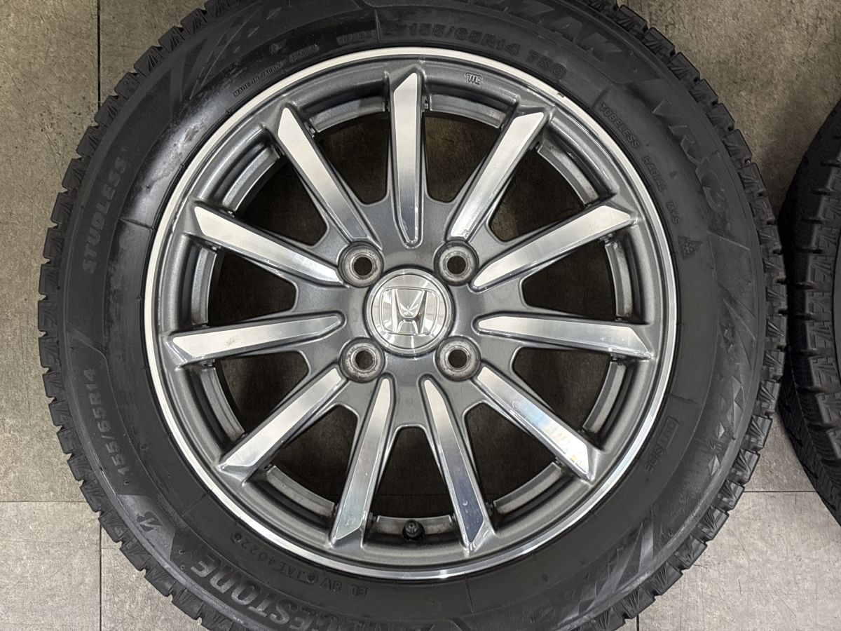 バリ溝】ホンダ N-WGN カスタム 純正 14in 4.5J +40 PCD100