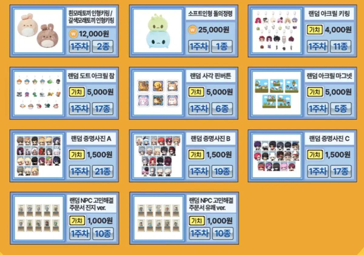 1週目ガチャ
