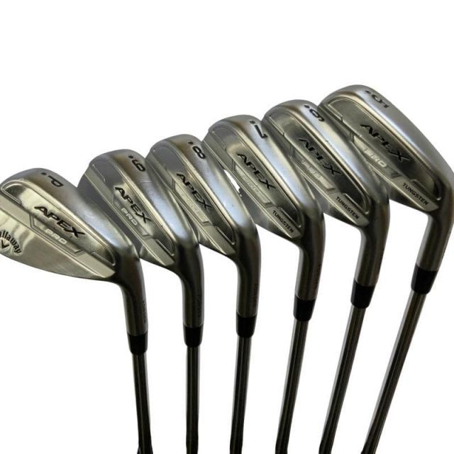 【中古】 キャロウェイ APEX PRO(2021) 6S アイアンセット IR NS PRO MODUS3 TOUR105 (フレックスS) メンズ 男性用 右利き 右用 Cランク ゴルフクラブ