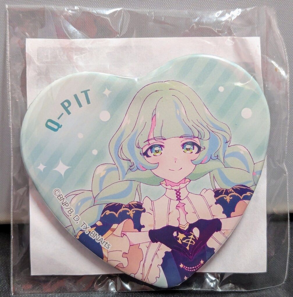 バンダイナムコ アイカツプラネット! ミラーイン☆ガラポン B賞 ハート缶バッジ キューピット