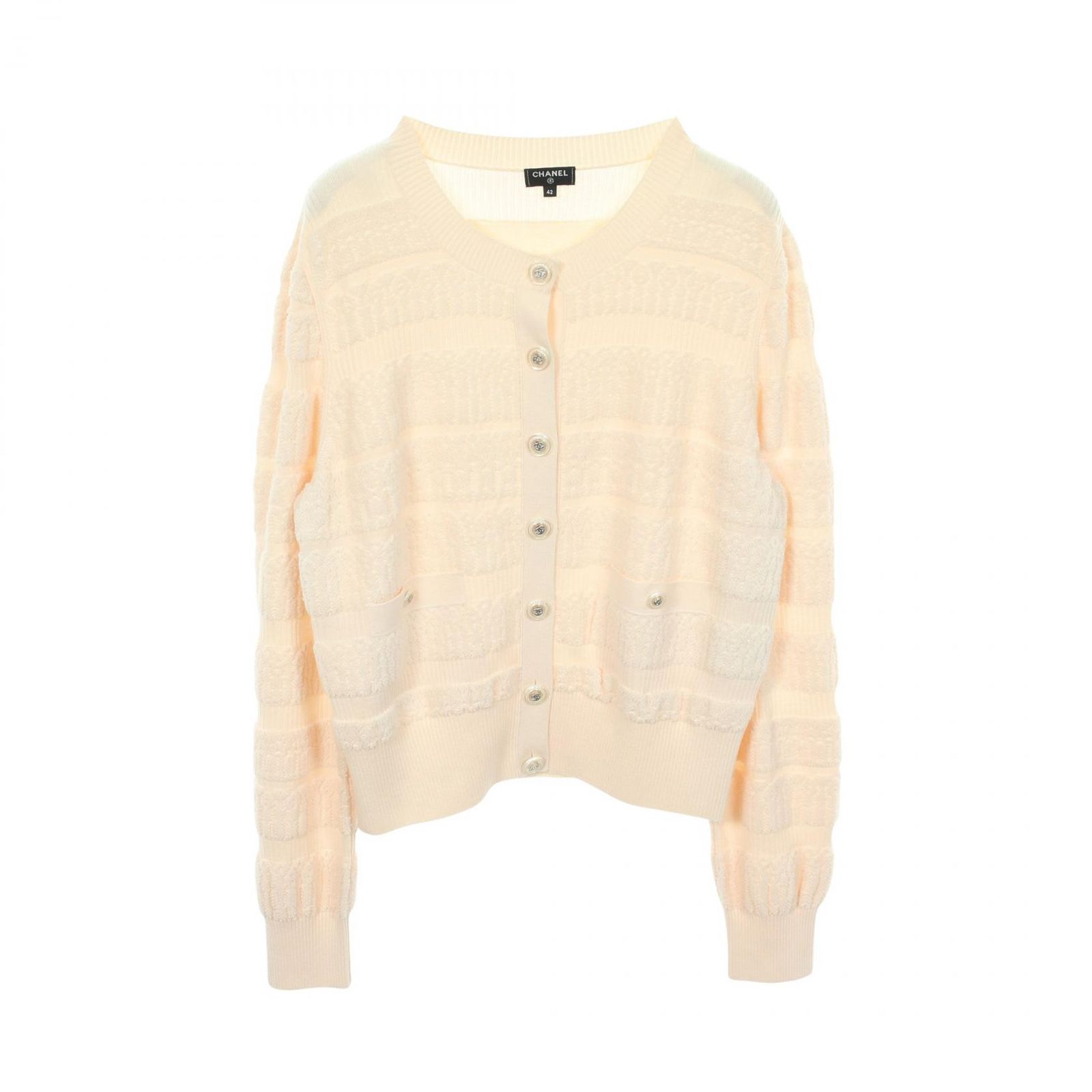 シャネル CHANEL カーディガン ココマークボタン P62179K47611 ウール カーディガン レディース Used A