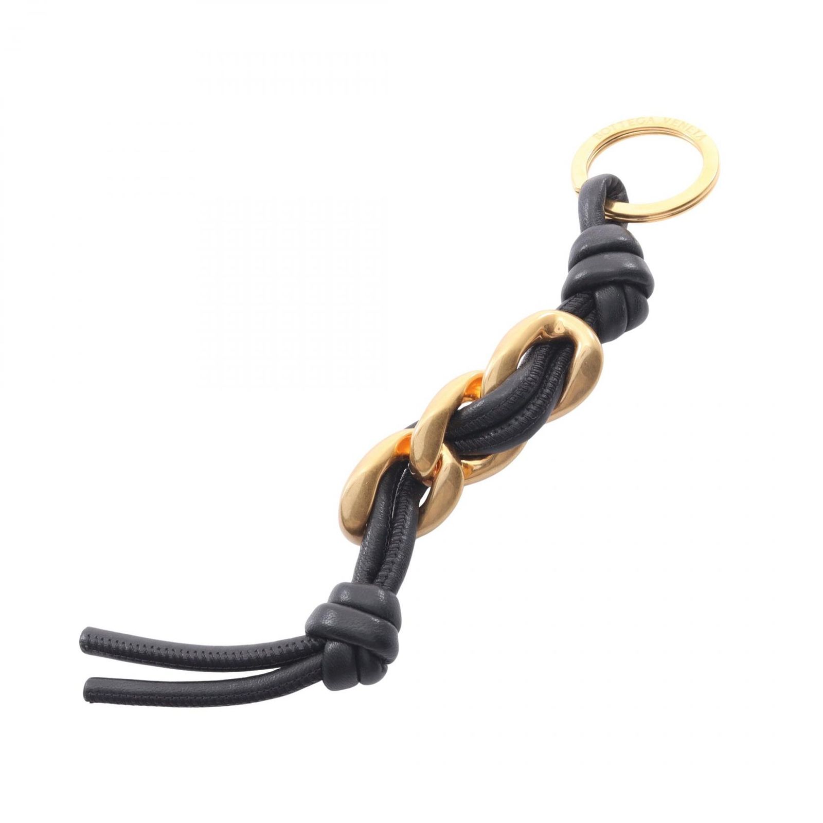 ボッテガヴェネタ BOTTEGA VENETA キーホルダー ノット キーリング 666884 レザー キーホルダー レディース Used A