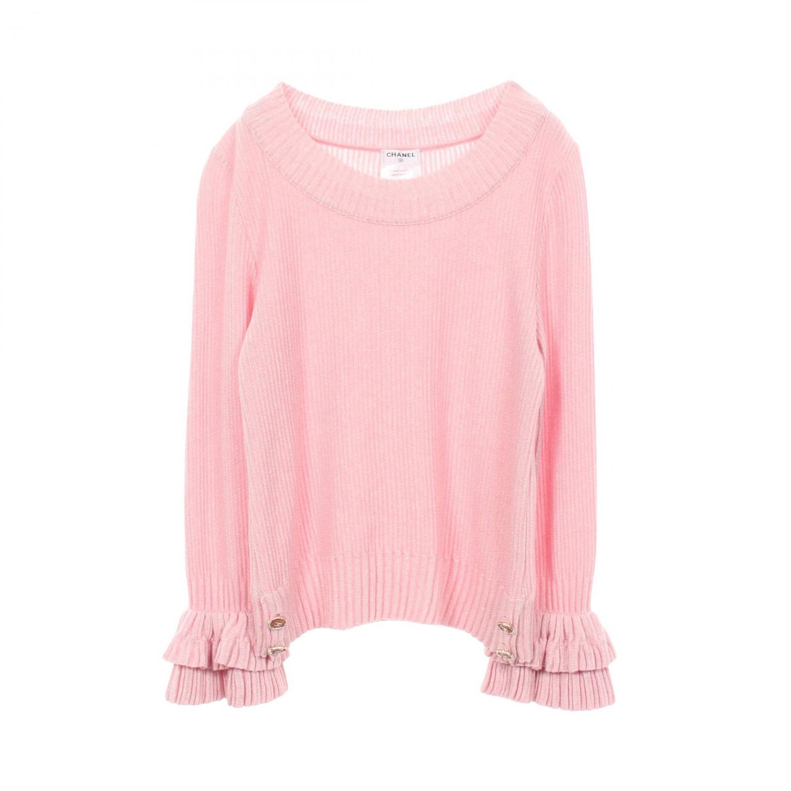 シャネル CHANEL ニット ココマークボタン P45337K04799 13C カシミヤ ニット レディース Used A