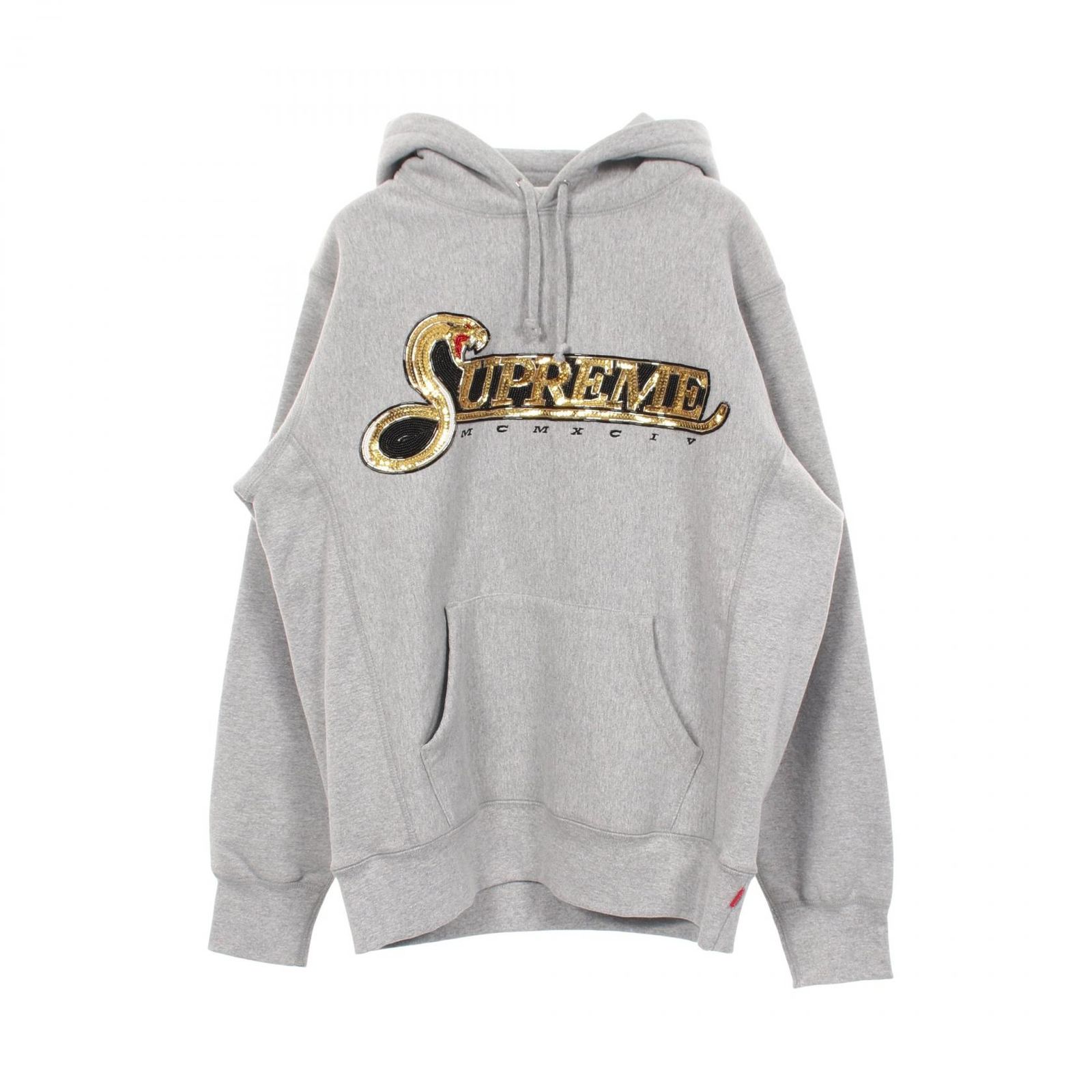 シュプリーム Supreme パーカー SEQUIN VIPER HOODED スパンコール ビーズ コットン プルオーバーパーカー メンズ Used A