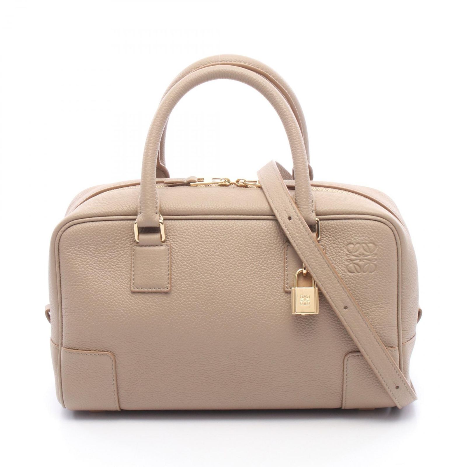 ロエベ LOEWE ハンドバッグ アマソナ23 2WAY ベージュ レザー アマソナ23 レディース Used A 131,900円
