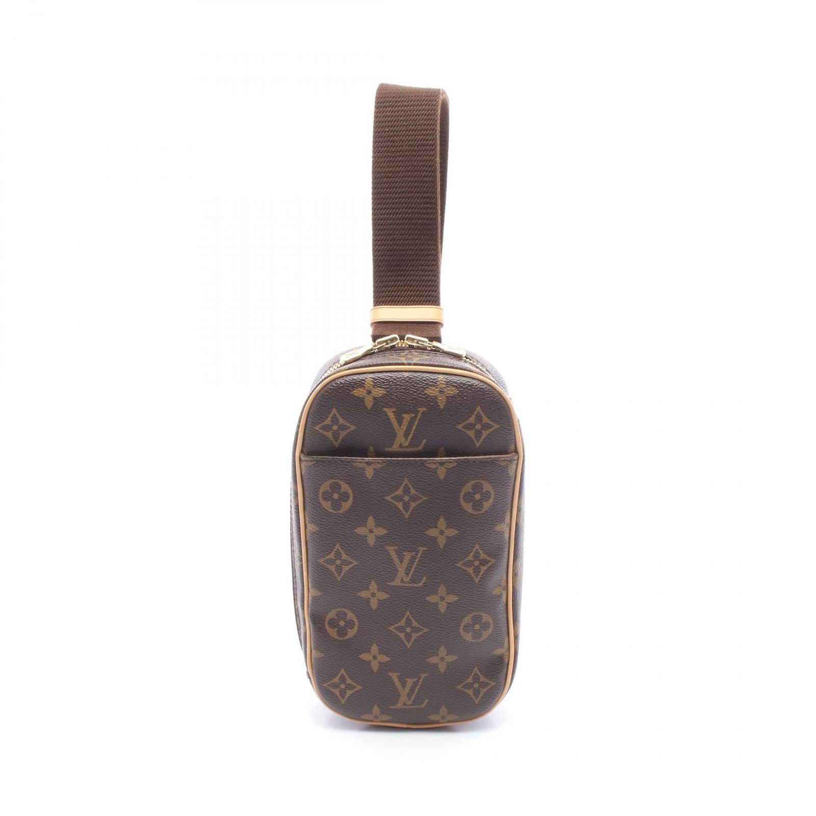 ルイ・ヴィトン LOUIS VUITTON ウエストバッグ ボディバッグ ポシェットガンジュ M51870 PVCコーティングキャンバス レザー ポシェット・ガンジュ ユニセックス