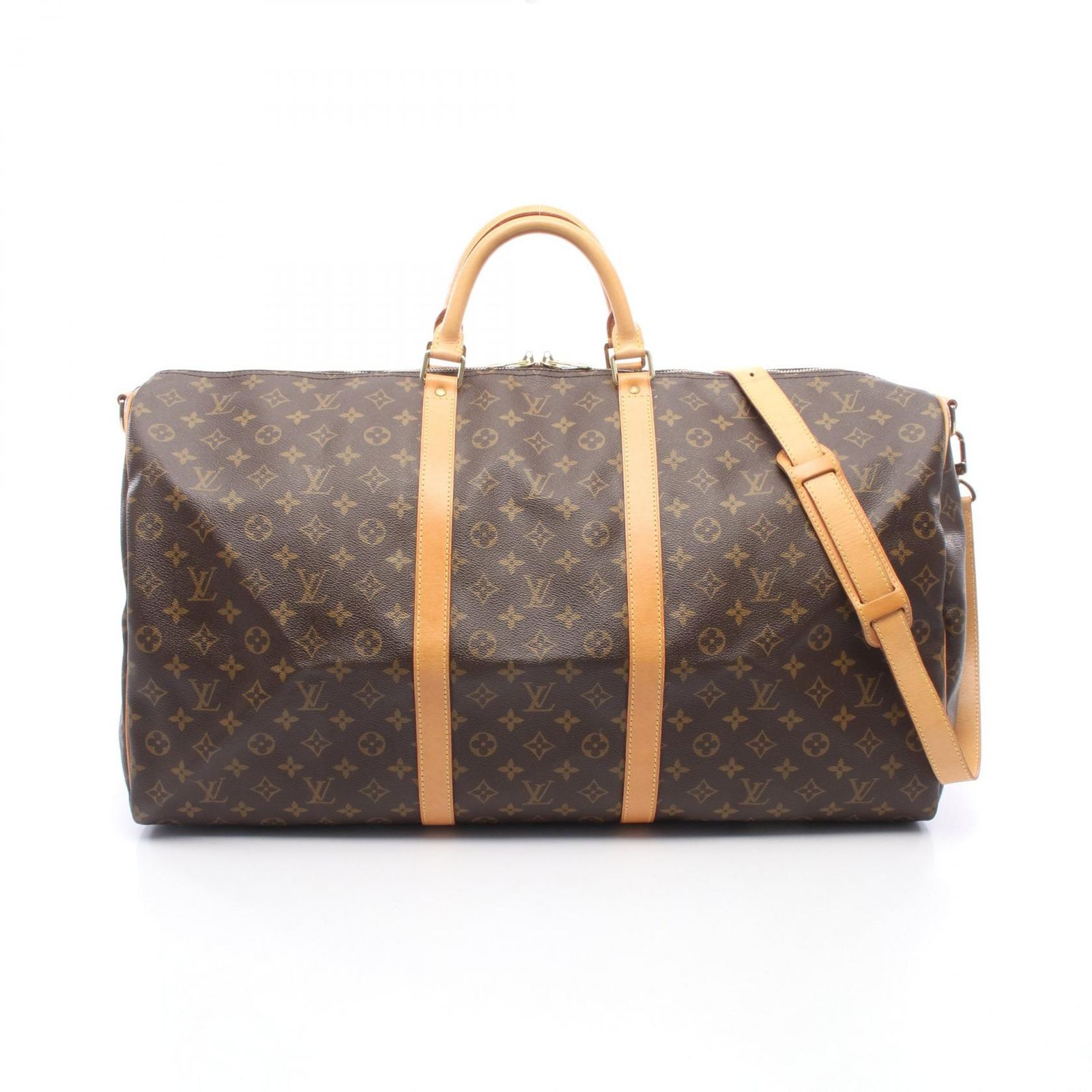 ルイ・ヴィトン LOUIS VUITTON ボストンバッグ キーポル バンドリエール60 M41412 PVCコーティングキャンバス レザー キーポル・バンドリエール60 ユニセックス Used A