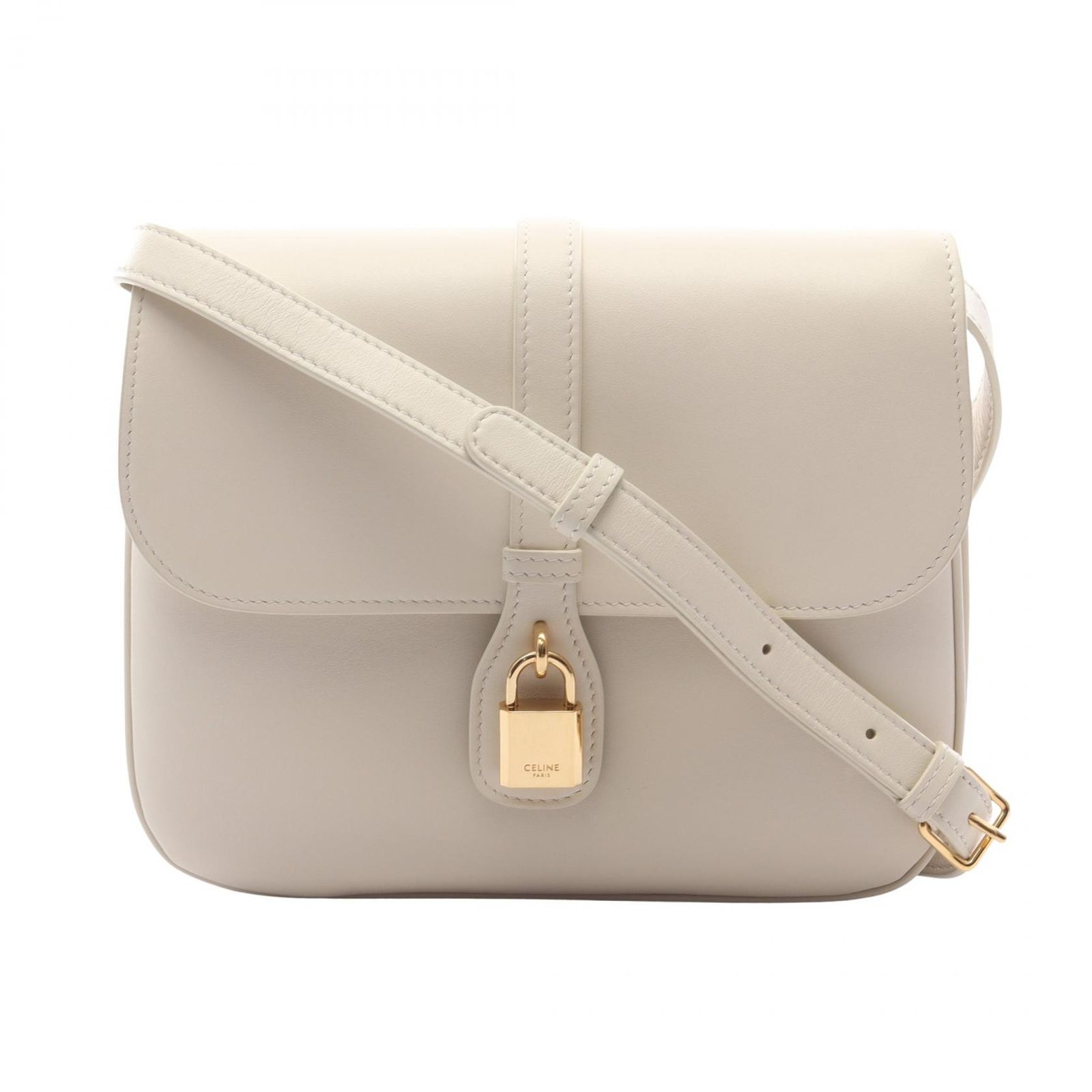 セリーヌ CELINE ショルダーバッグ Medium Tabou 196583DK1 オフホワイト レザー ミディアム タブー レディース Used A