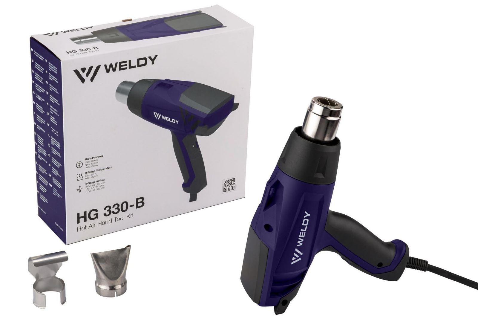 ライスター純正品 ヒートガン ホットガン WELDY（ウェルディ） HG330-B型 100V用 ノズル2種類付 品番120.128 熱風機 溶接機/ 4342c390
