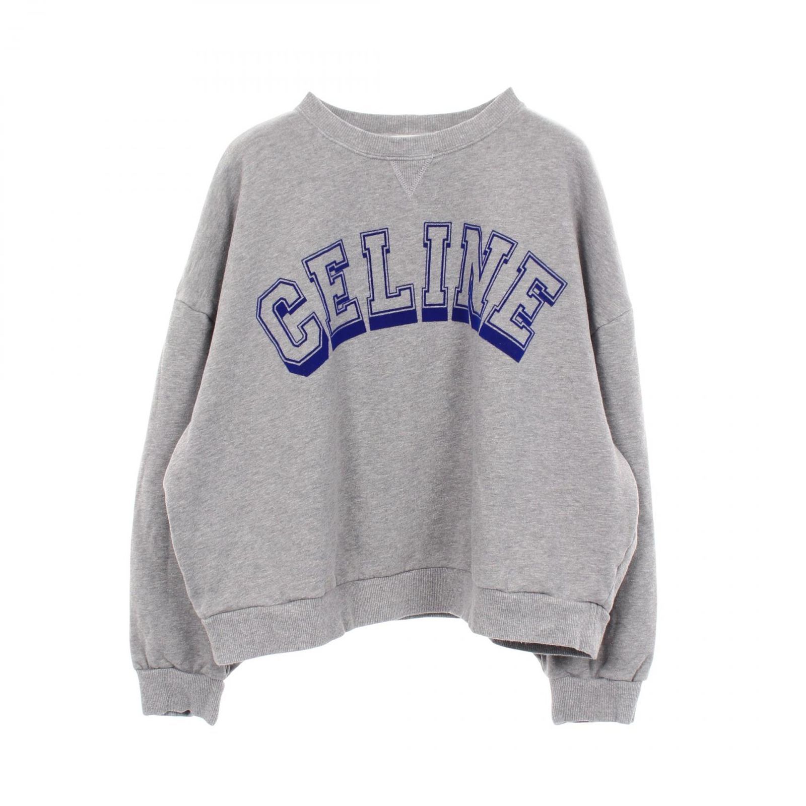 セリーヌ CELINE スウェット ロゴ コットン スウェット レディース Used B