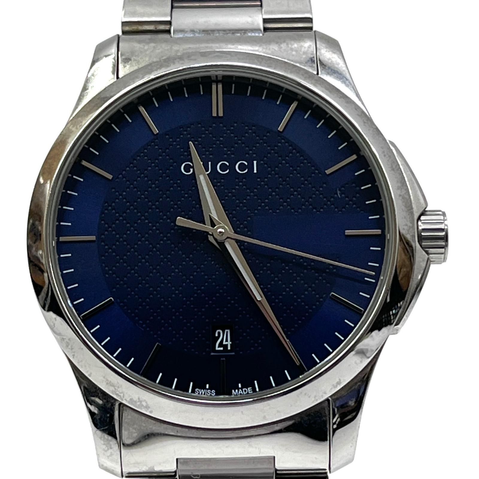 【加古川店】 中古 GUCCI | グッチ 腕時計 126.4 ダークネイビー 【131】