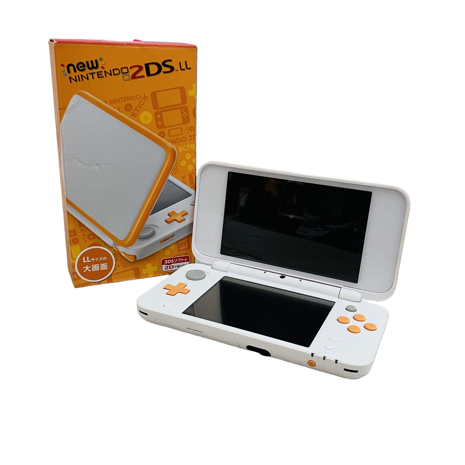 Nintendo Newニンテンドー2DS LL JAN-001 ホワイト オレンジ ゲーム機 任天堂 良好 C11184136 26,838円