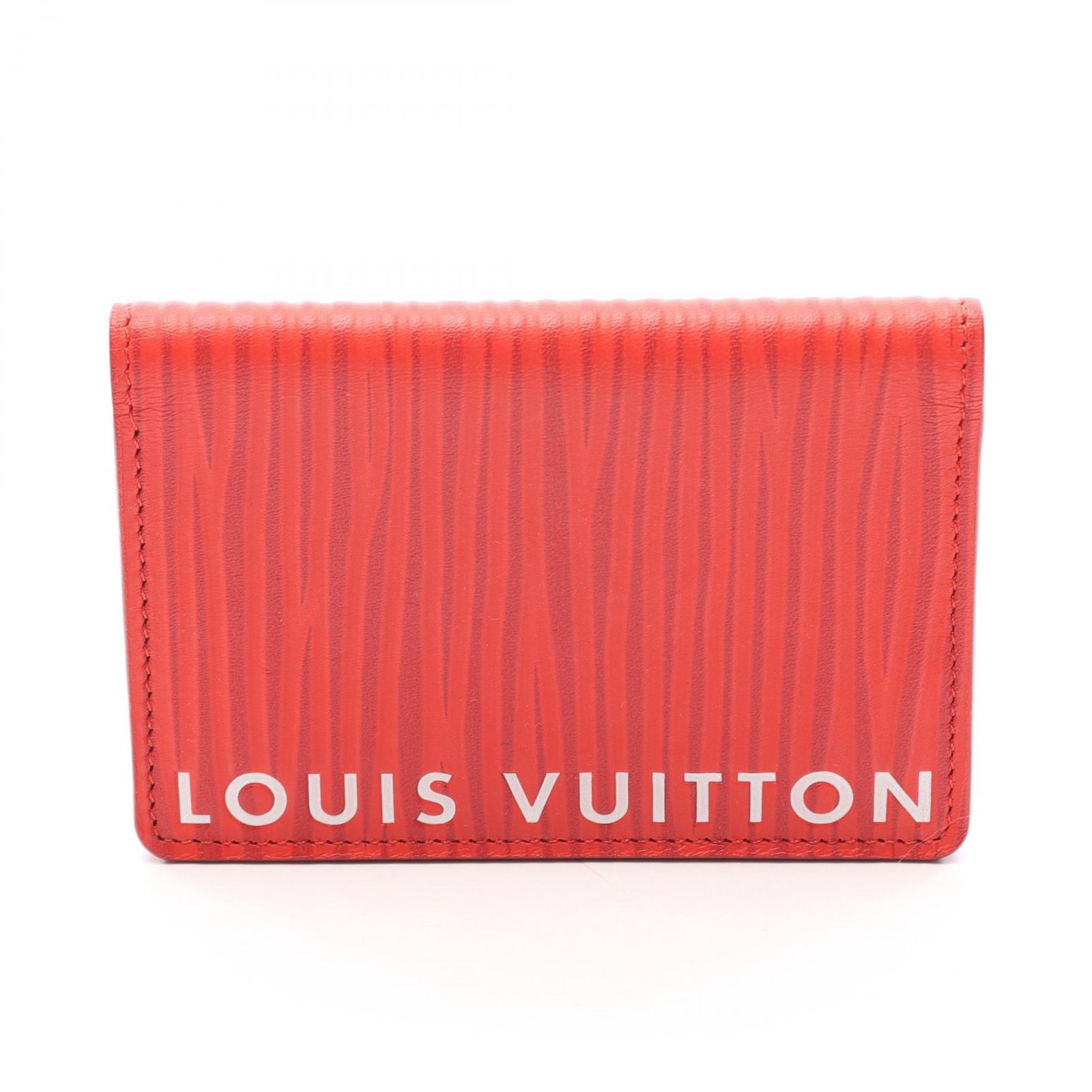 ルイ・ヴィトン LOUIS VUITTON カードケース オーガナイザードゥポッシュ XL M23696 レッド レザー オーガナイザー・ドゥ ポッシュ メンズ Used A