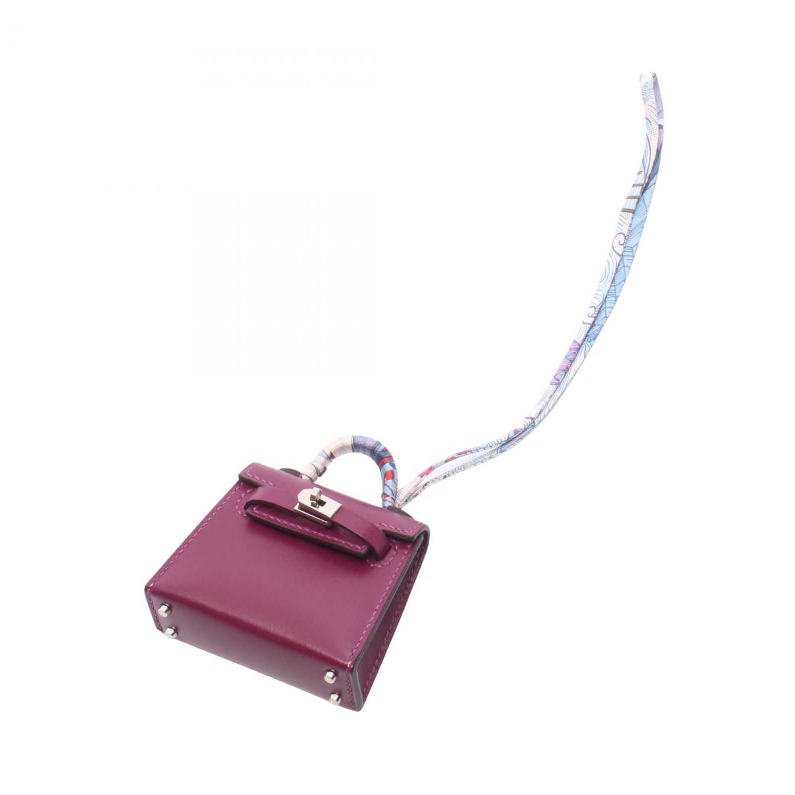 エルメス HERMES チャーム ケリーツイリー アネモネ アネモネ シルク ケリー・ツイリー チャーム アネモネ レディース Used A