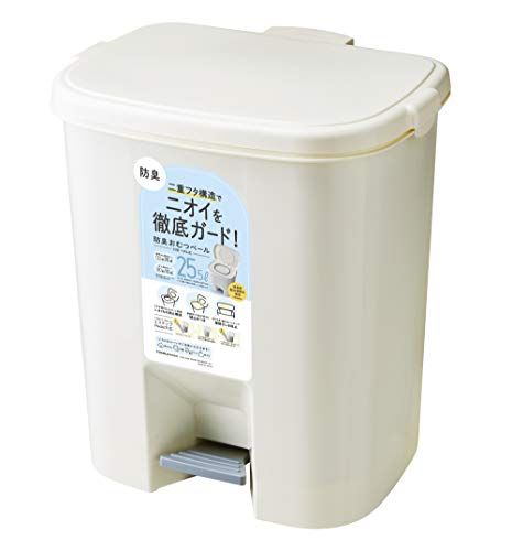 国産 防臭おむつペール ペダル式 25.5L ホワイト T-0013 ホワイトma 80e6f0c5