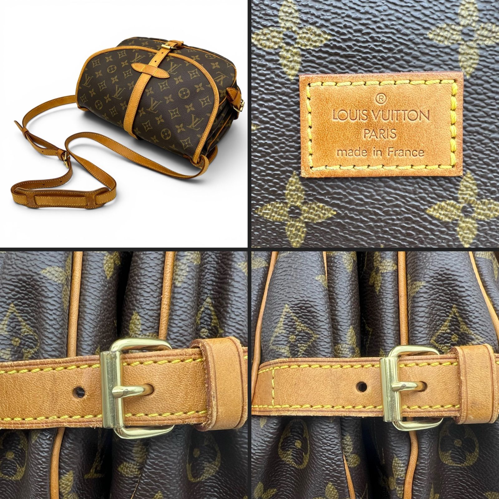 LOUIS VUITTON ルイヴィトン ソミュール30 モノグラム ショルダー 