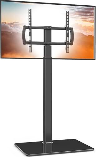 テレビスタンド 壁寄せ ハイタイプ テレビ台 tvスタンド 32~65インチ対応 VESA/横100?400mm/縦100?400mm 耐荷重40kg 高さ調節可能 左右40°首振り可能 家用/学校/ビジネス展示用/病院業務用 ブラック HT1002B。e