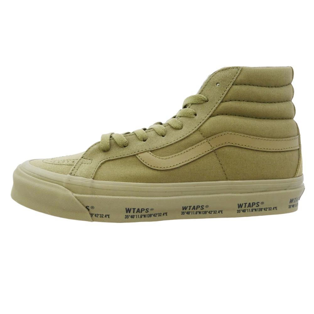 WTAPS ダブルタップス VN0A4BVBCX6 × Vans Vault by OG Sk8-Hi LX Olive Drab × バンズ ヴォルト バイ OG スケートハイ LX オリーブ ドゥラブ カーキ系 27.5cm【極上美品】【中古】