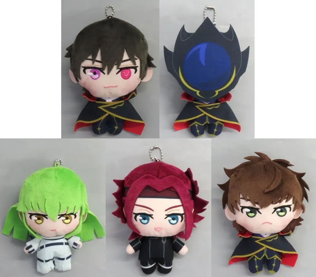 中古】ぬいぐるみ 全5種セット ぷれちゃすぬいぐるみ 黒の騎士団