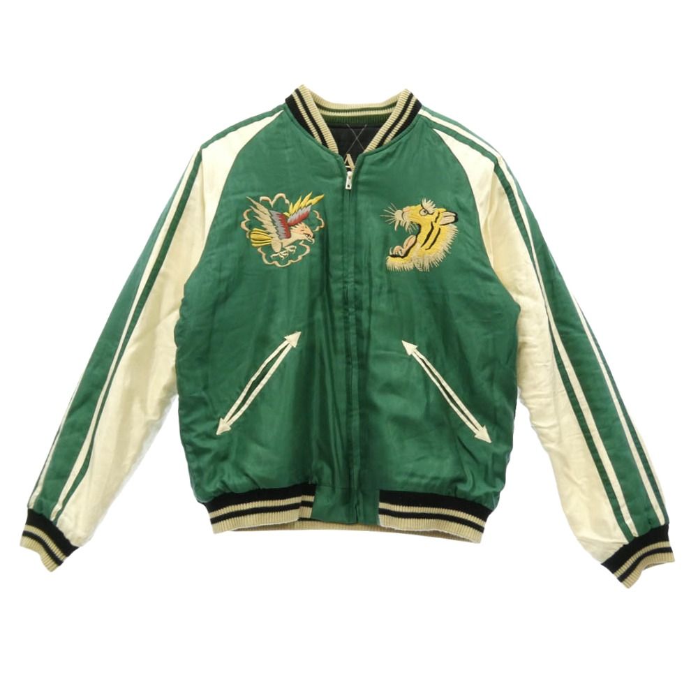 TAILOR TOYO テイラー東洋 TT14893-145 Early 1950s Style Acetate Quilted Souvenir Jacket リバーシブル スーベニア ジャケット キルティング 龍 日本 刺繍 グリーン系 M【中古】 23,328円