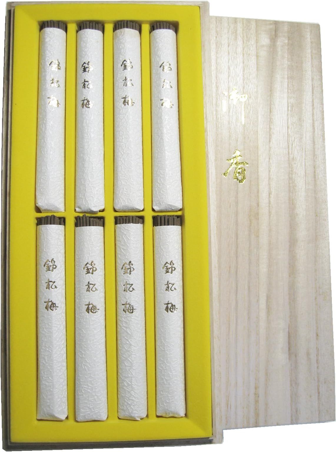 Awaji BaikundoのIncense Sticks Agarwood錦松梅 桐箱入り #877 法事 お供え 新盆見舞い 初盆 お盆