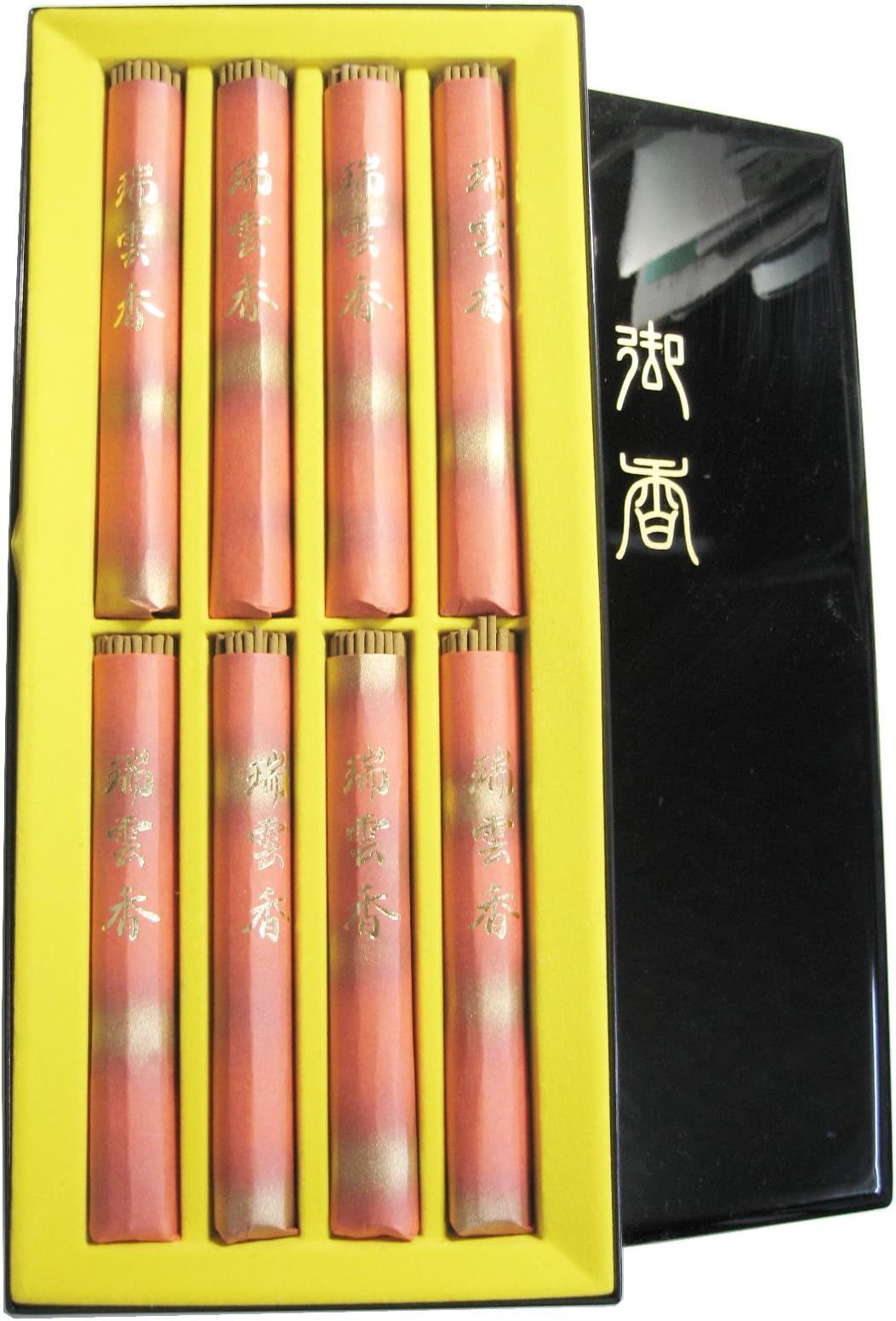 Awaji Baikundoの御Incense贈答用 贈答用Incense Incense Sticksギフト Sandalwood 瑞雲 塗箱 のし 名入れ
