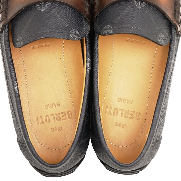 美品】Berluti ベルルッティ シグネチャーレザーローファー サイズ 8 1