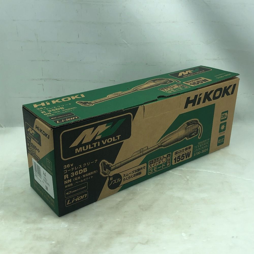HiKOKI ハイコーキ コードレスクリーナー 未使用品(S) 本体のみ コードレス式 R36DB ホワイト