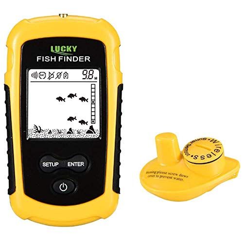 LUCKYLAKER ワカサギ釣り ボート 魚探 ポータブル 海釣り 堤防 カヤック ワイヤレス 魚群探知機 釣り バス ぎょたん 投げ釣り ぎょたん探知機★m 8818a820