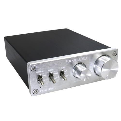 FX-AUDIO- FX-W1001J[シルバー] TPA3116デジタルアンプIC PBTL ローパスフィルター搭載 モノラル パワーアンプ 100W×1ch ParallelBTL サブウーハーアンプt e004eb56