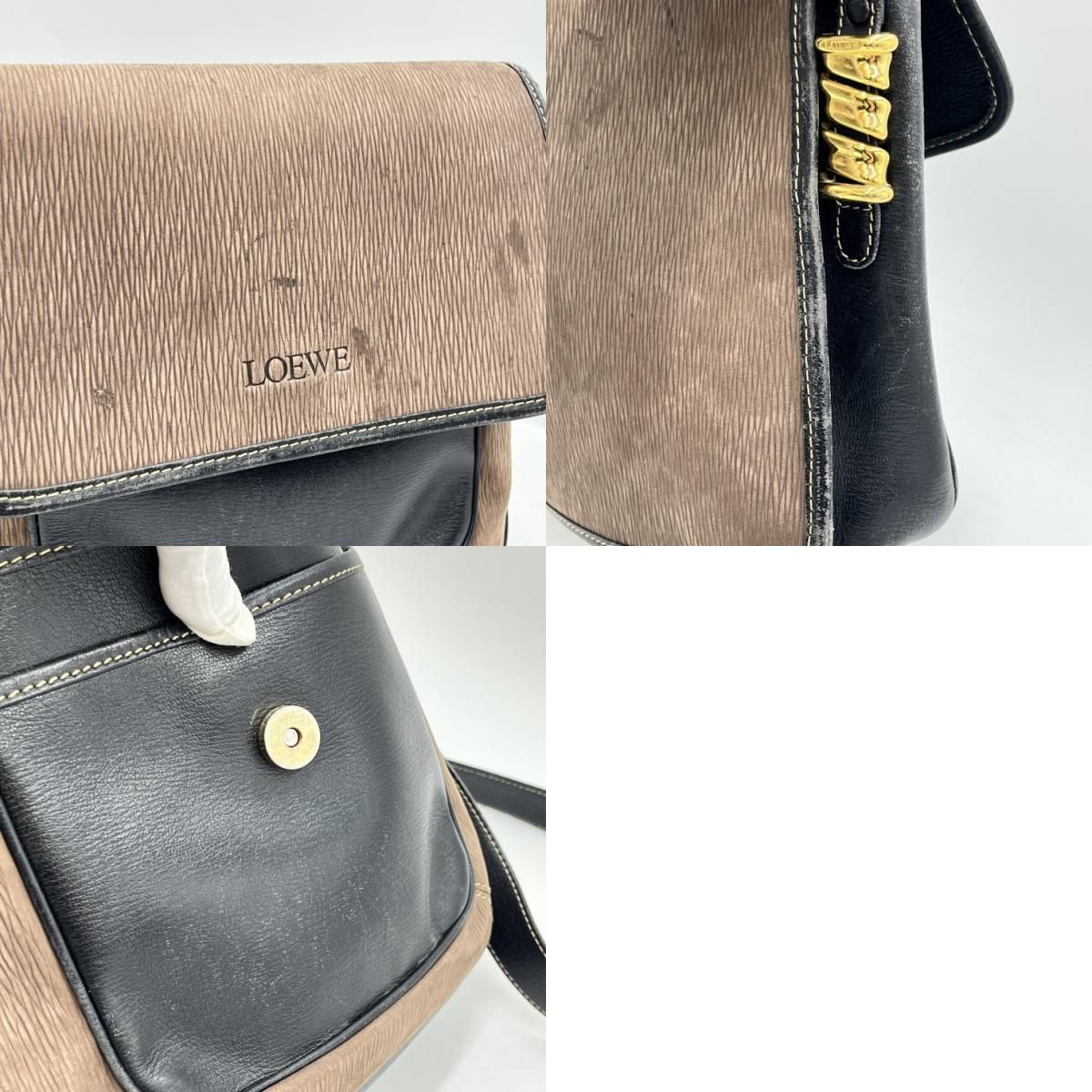 LOEWE（ロエベ）ベラスケス ヴィンテージ ショルダーバッグ ブラウン 